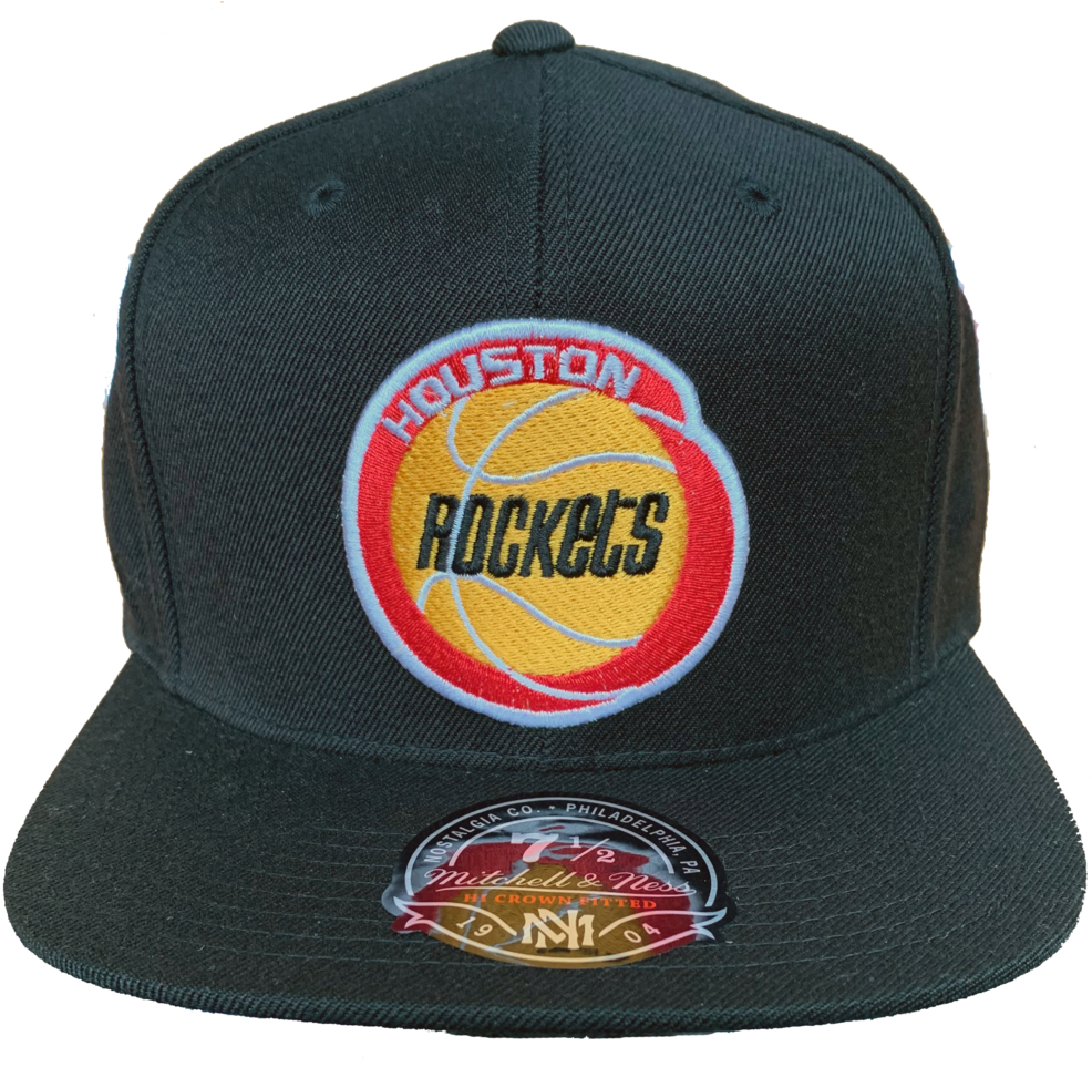 Men's Houston Rockets Mitchell & Ness Hwc Fitted Cap - Baseball Cap Clipart (1024x968), Png Download