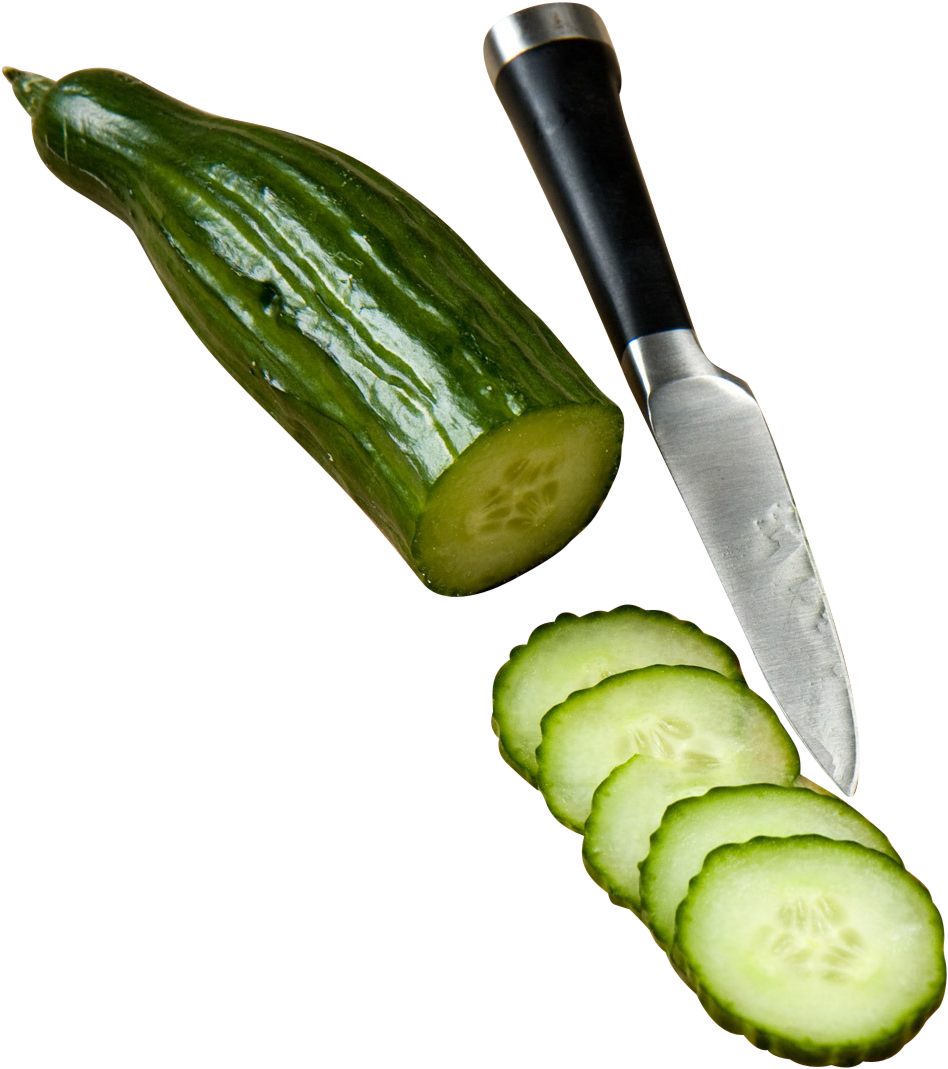 Cucumber In Slices - Cucumber Clipart (1920x1267), Png Download