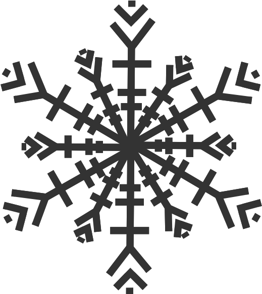 Snowflake Png Clipart (528x595), Png Download