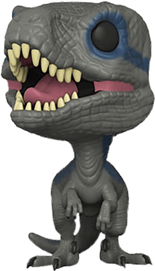 Blue Pop Vinyl Figure - Funko Pop Blue Jurassic World Clipart (600x600), Png Download