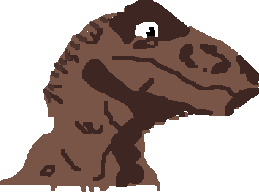 Velociraptor - Tyrannosaurus Clipart (1000x1000), Png Download