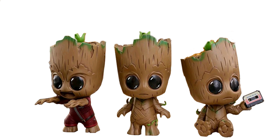 Baby Groot Toy Transparent Background - Cosbaby Groot Png Clipart (853x444), Png Download