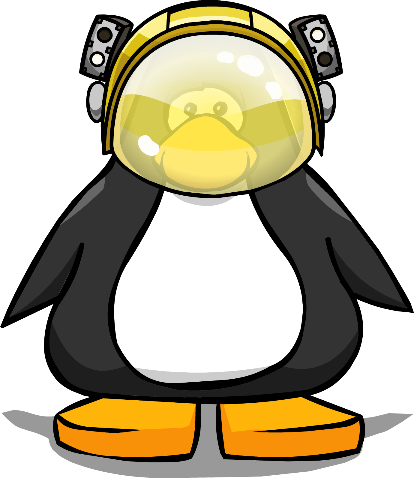 Space Helmet Club Penguin Wiki Fandom Powered By Wikia - Penguin From Club Penguin Clipart (1380x1593), Png Download