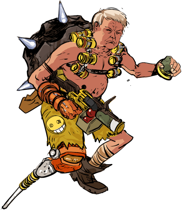 Hilarious Anti-trump Billboard Claims Presidential - Donald Trump Overwatch Clipart (619x715), Png Download