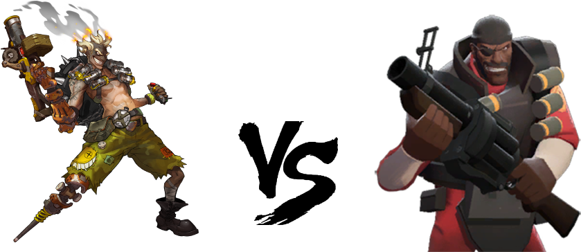 Junkrat Vs Demoman - Overwatch Funko Pop Junkrat Clipart (852x482), Png Download