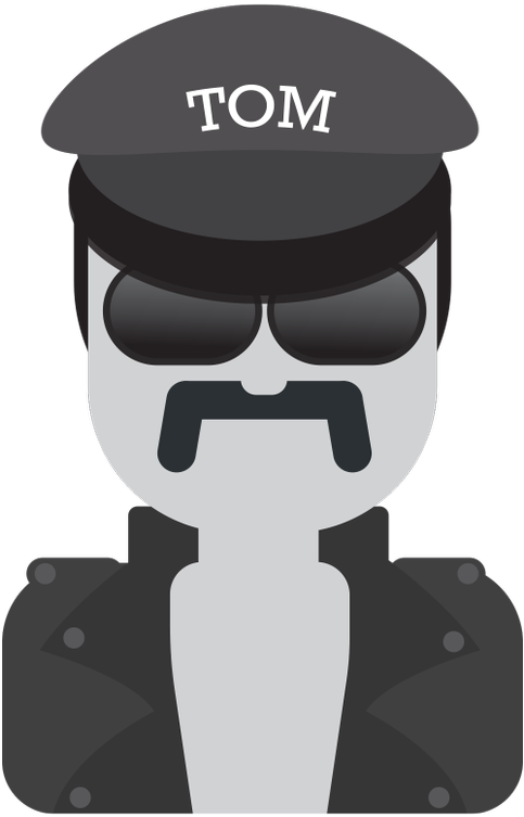 Download Image - Tom Of Finland Emojis Clipart (1000x1000), Png Download