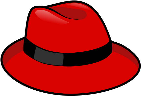 Clipart - Red Fedora - Red Hat - Png Download (800x619), Png Download