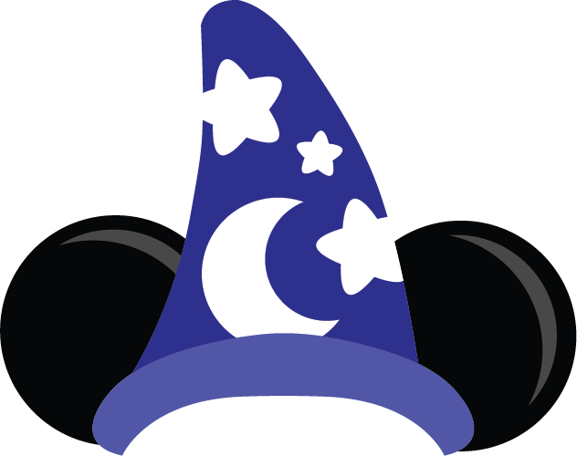 Magical Wizard Hat , $0 - Mickey Sorcerer Hat Clip Art - Png Download (632x500), Png Download