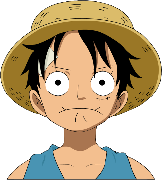 Luffy Face Png - One Piece Luffy Face Png Clipart (1024x768), Png Download