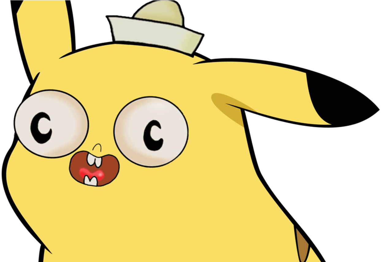Funny Face Clip Art Download Clipart Org Clipartbarn - Pikachu Meme Face Png Transparent Png (1368x855), Png Download