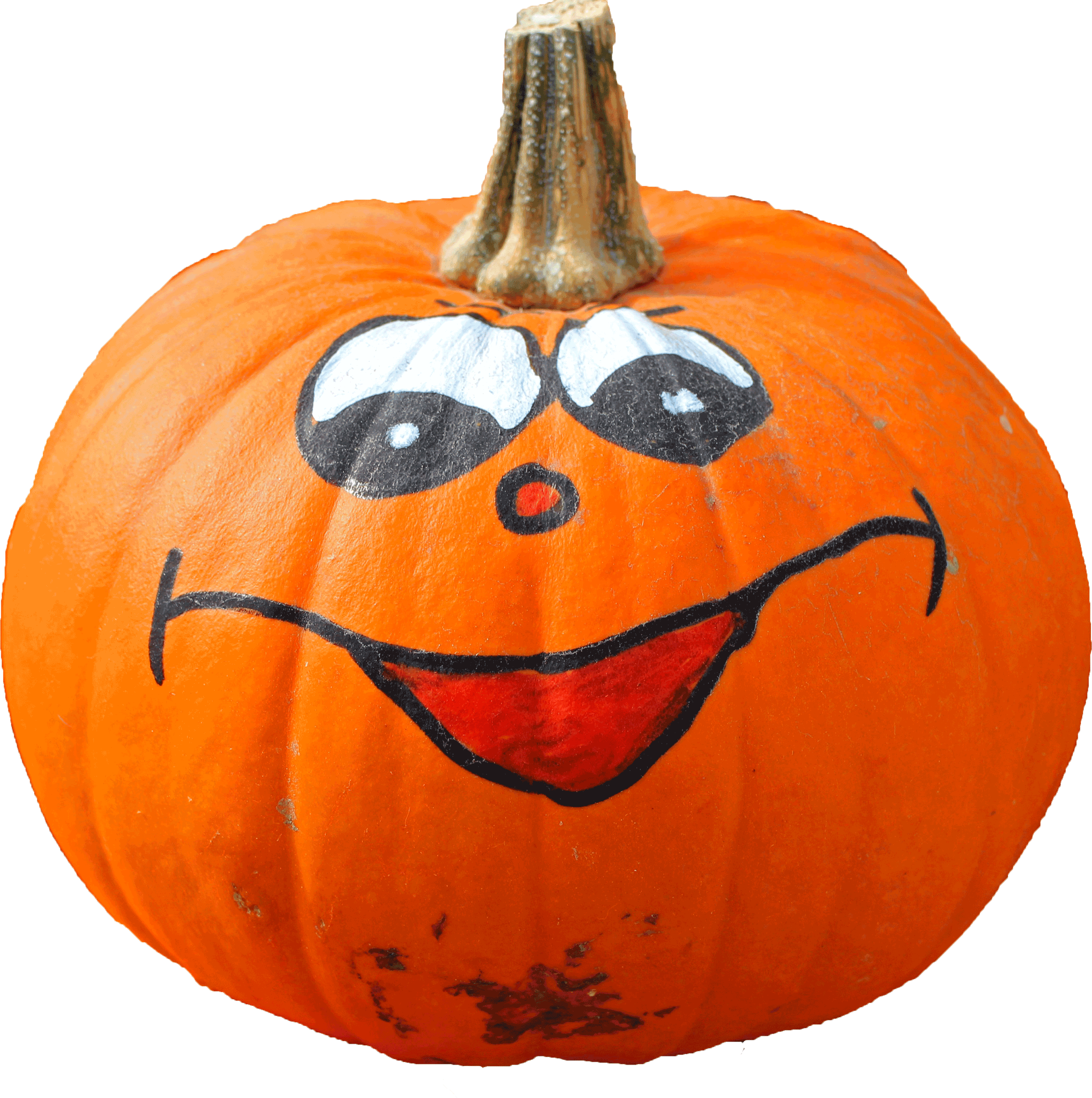 Painted Pumpkin Clipart - Png Download (2500x2515), Png Download
