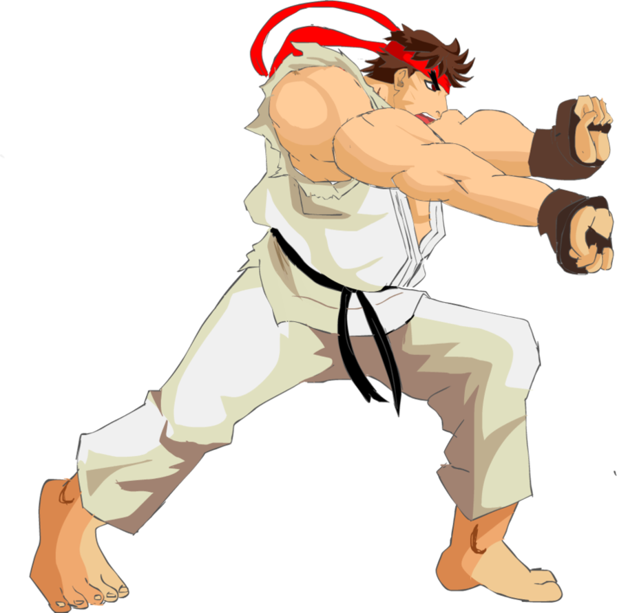 Ryu Hadouken Png Clipart (896x891), Png Download