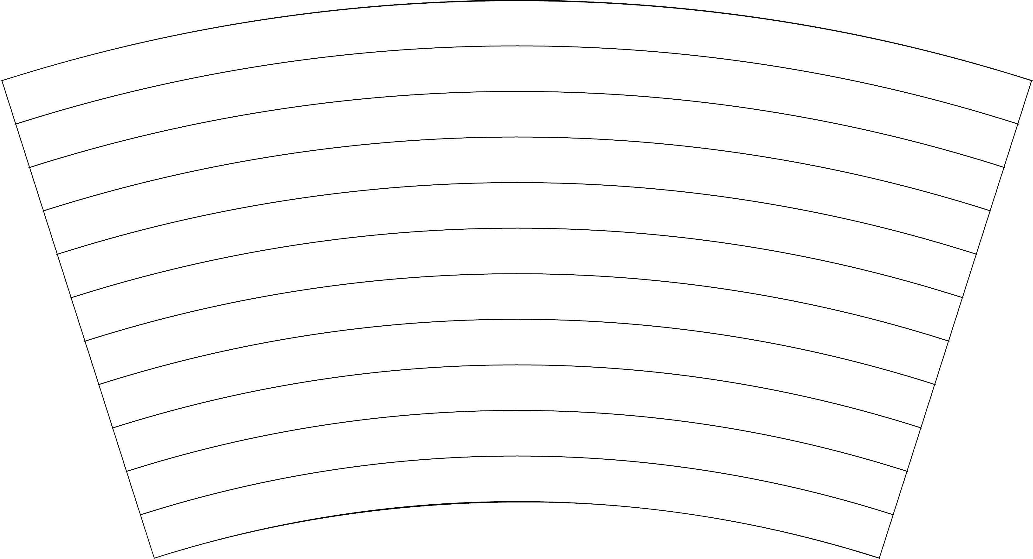 You'll Notice Right Away That The Lines Are Curved, - 20 Oz Tumbler Template Cricut Clipart (3468x1846), Png Download