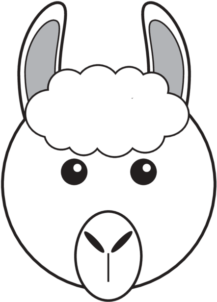 Animaru Llama - Cartoon Clipart (800x800), Png Download