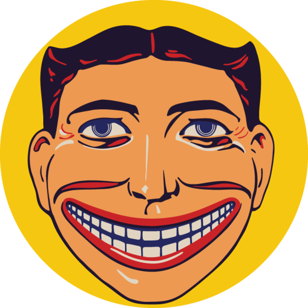 Coney Island Cartoon Clip Art From - Coney Island Funny Face - Png Download (600x600), Png Download