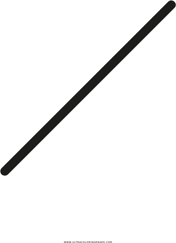 Cross Out Icons Coloring Page - Trait Png Clipart (1000x1000), Png Download