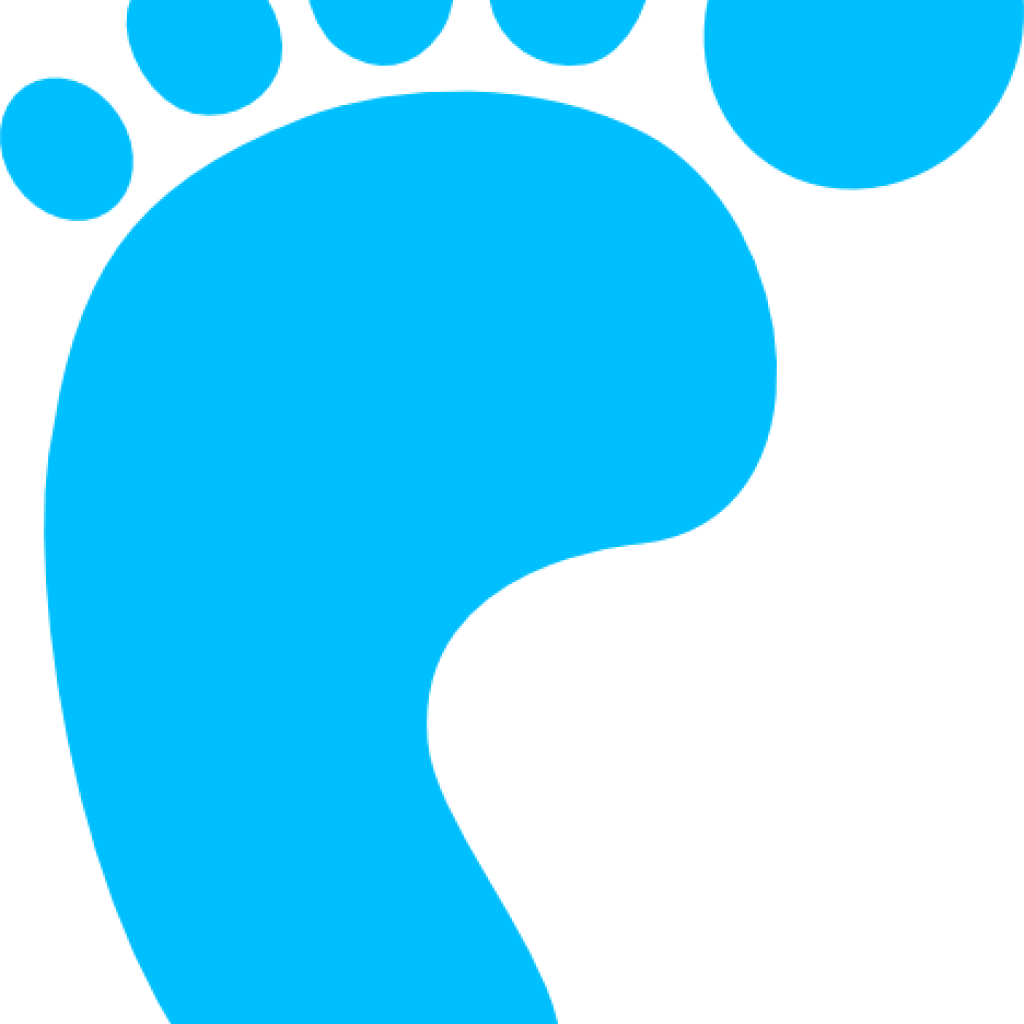 Footprint Clipart Images Red And Blue Footprint Clipart - Circle - Png Download (1024x1024), Png Download