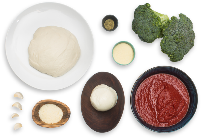 Cheesy Broccoli Calzones With Tomato Dipping Sauce Clipart (671x466), Png Download