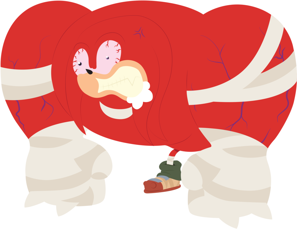 Year Of Buff Know - Knuckles The Echidna Clipart (1019x784), Png Download