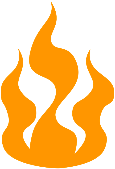 Fire, Hot, Icon, Silhouette, Burn, Flame, Embers, Heiss - Elemental Hierarchy Clipart (720x720), Png Download