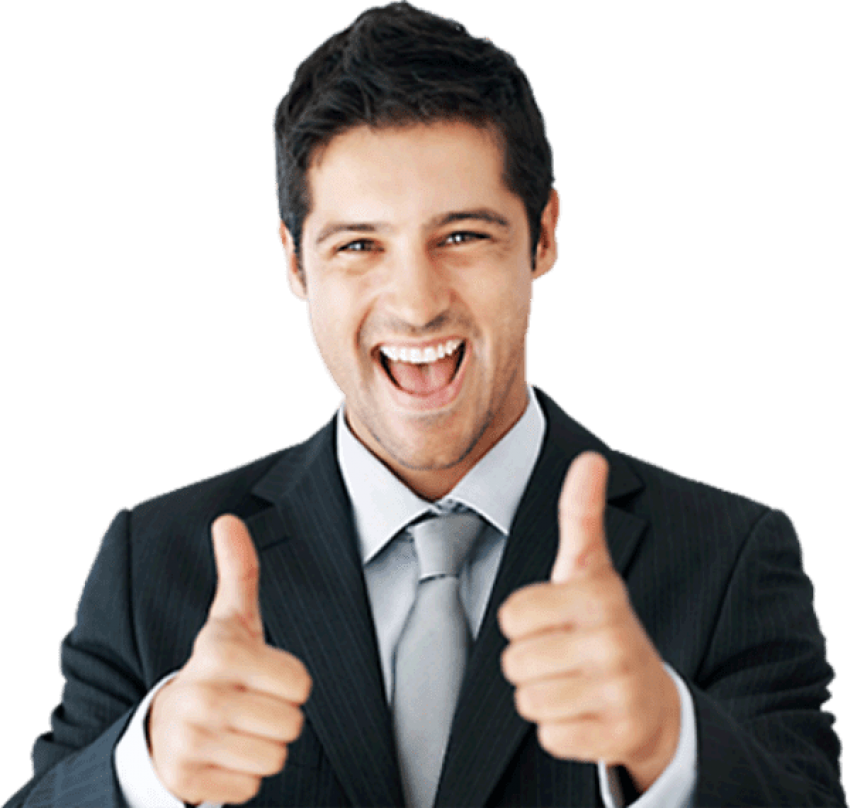Free Png Download Guy With Thumbs Up Transparent Png - Guy With Thumbs Up Transparent Clipart (850x808), Png Download