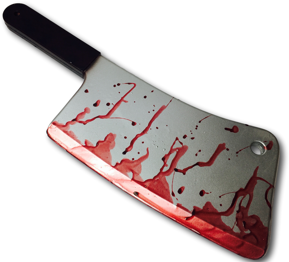 Bloody Meat Cleaver Clipart (998x903), Png Download