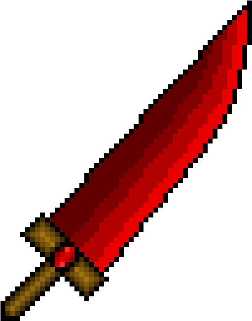 Bloody Knife - Pixel Art Bloody Knife Clipart (510x660), Png Download