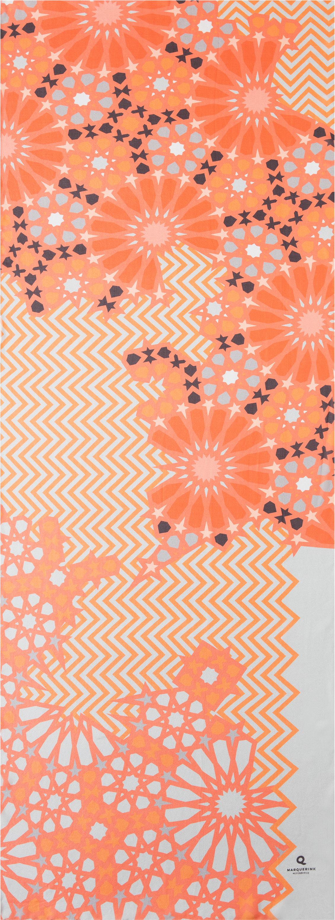 Scarf Design Moroccopop Color Orange Embers In 60 X - Motif Clipart (2400x3140), Png Download