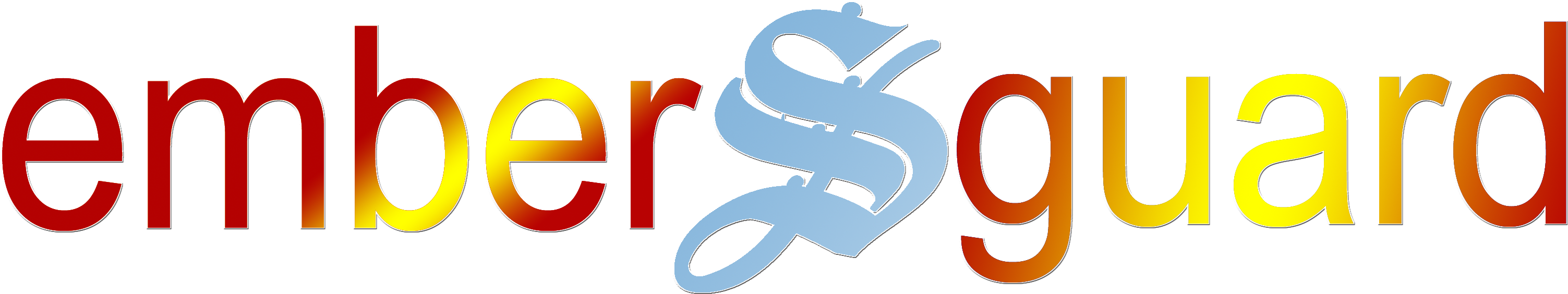 Ember S Guard Rooftop Sprinkler System - Calligraphy Clipart (3084x655), Png Download