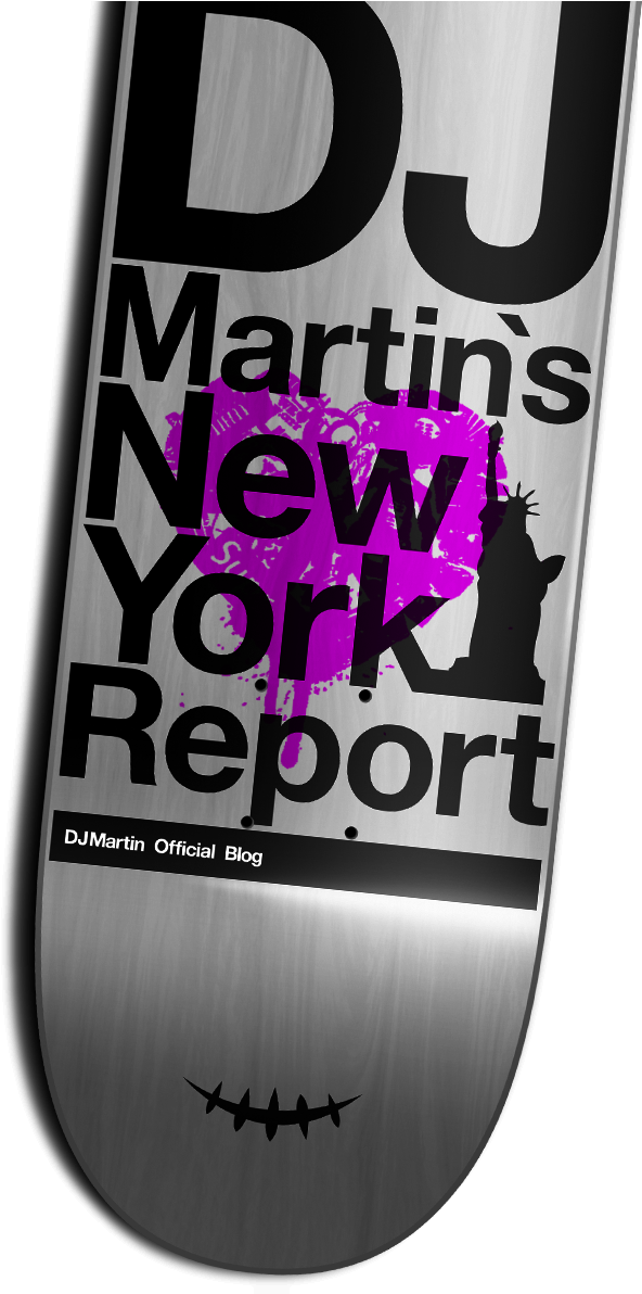 Dj Martin "new York Report" - Skateboarding Clipart (624x1191), Png Download