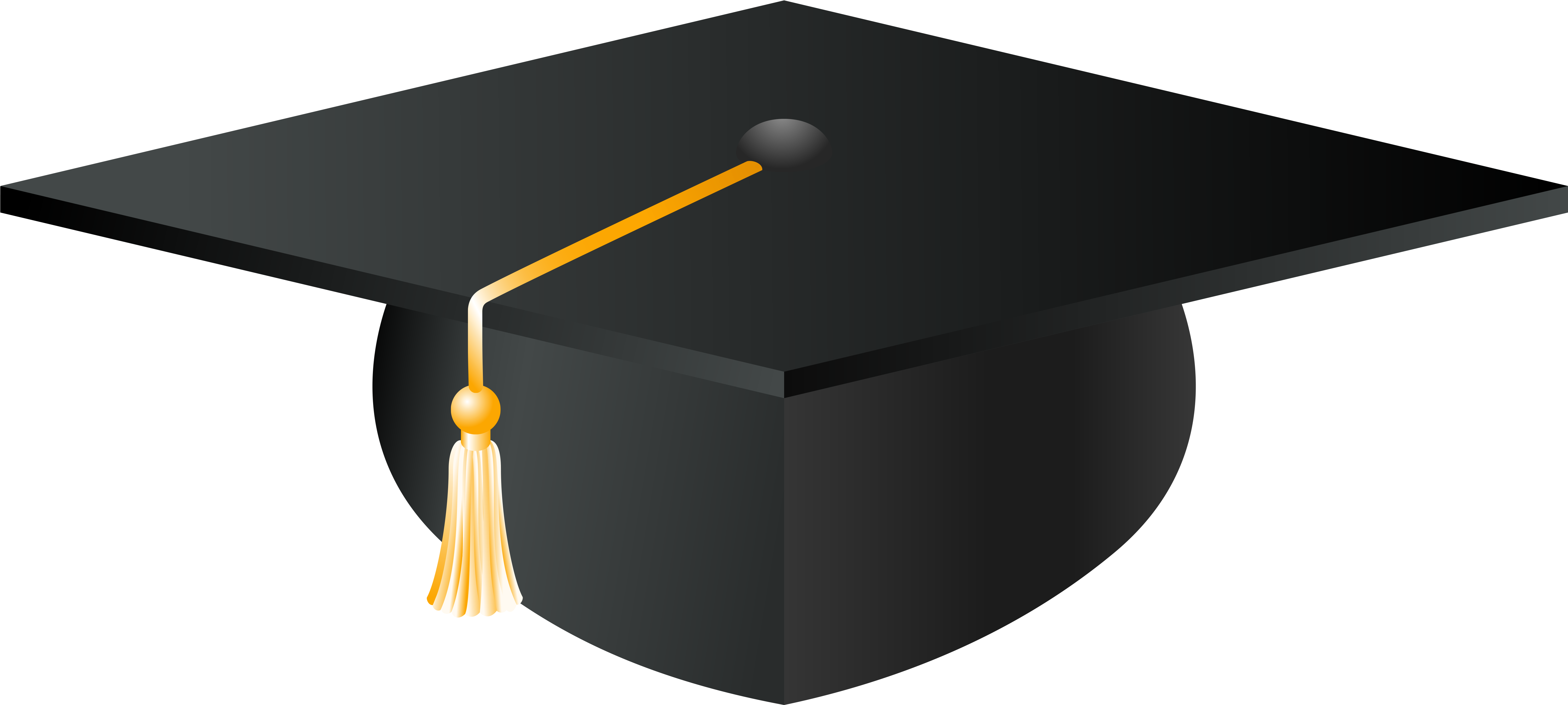 Graduation Hat Clipart Png Transparent Png (6162x3011), Png Download