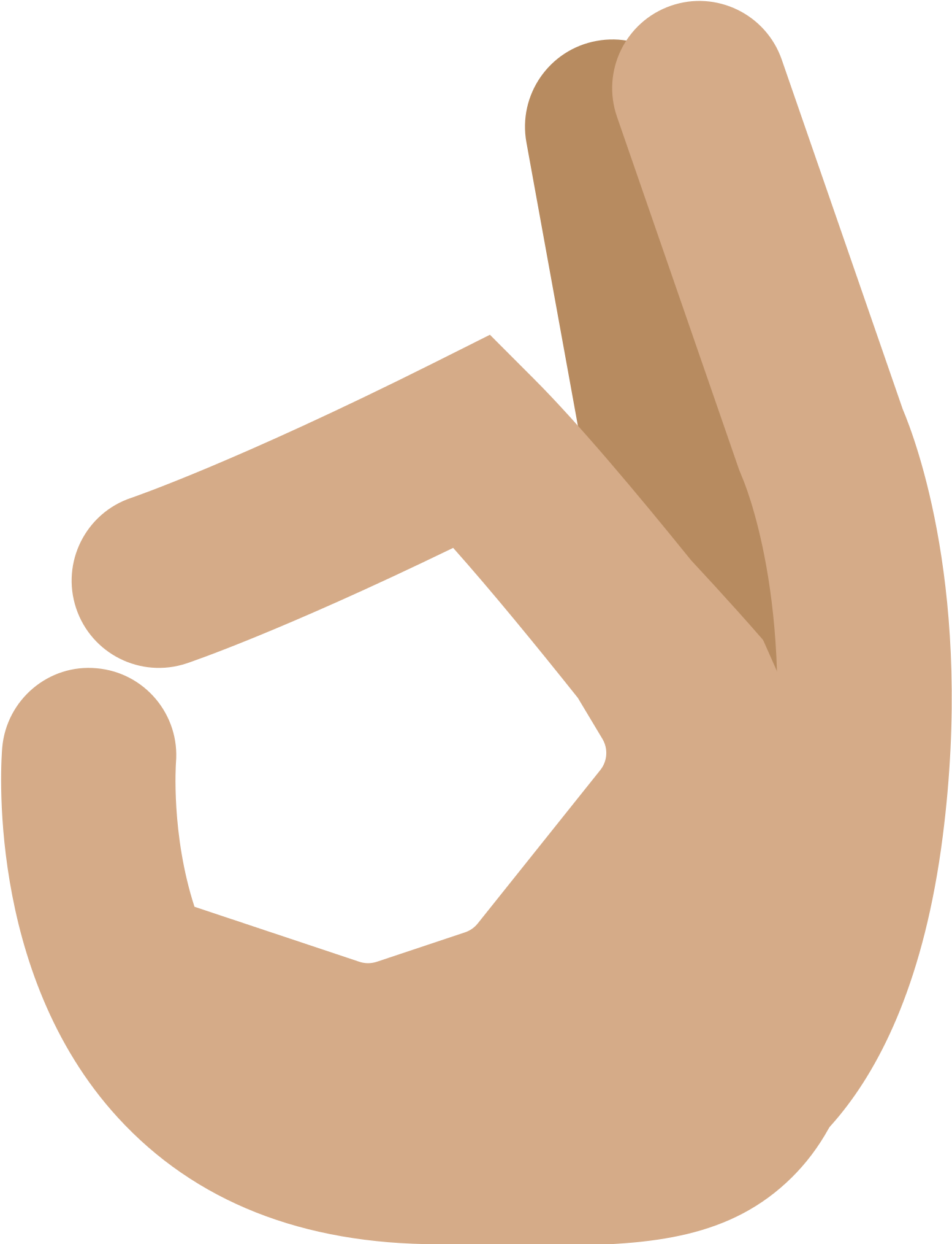 Ok Hand Sign - Emoji Ok Hand Clipart (1553x2027), Png Download