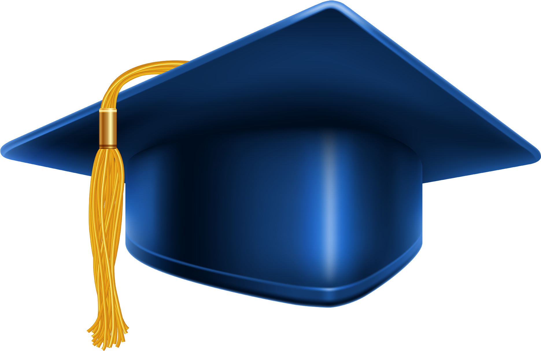 Blue Hd Graduation - Blue Graduation Cap Png Clipart (1900x1233), Png Download