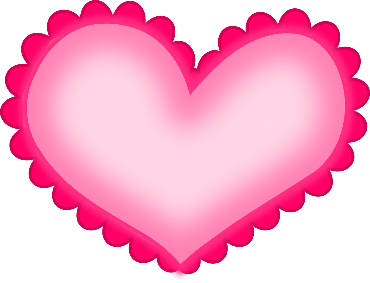 Hot Pink Heart Png Hd - Valentines Heart Clipart Transparent Png (1203x920), Png Download