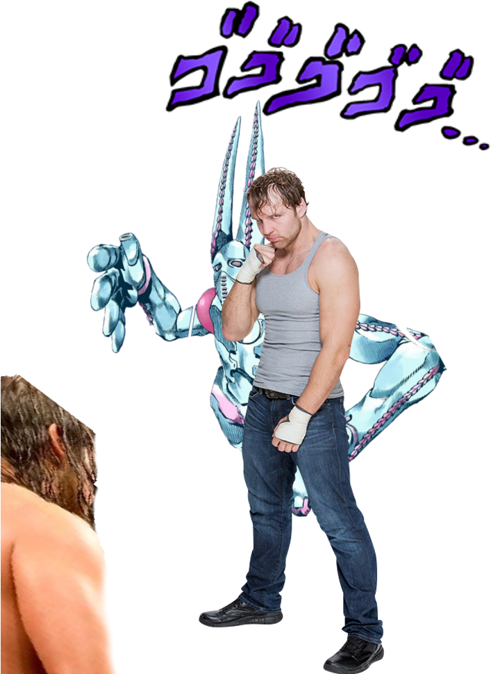 Dean Ambrose And His 「 S T A N D O 」 - Bongo Cat Bites Za Dusto Clipart (785x998), Png Download