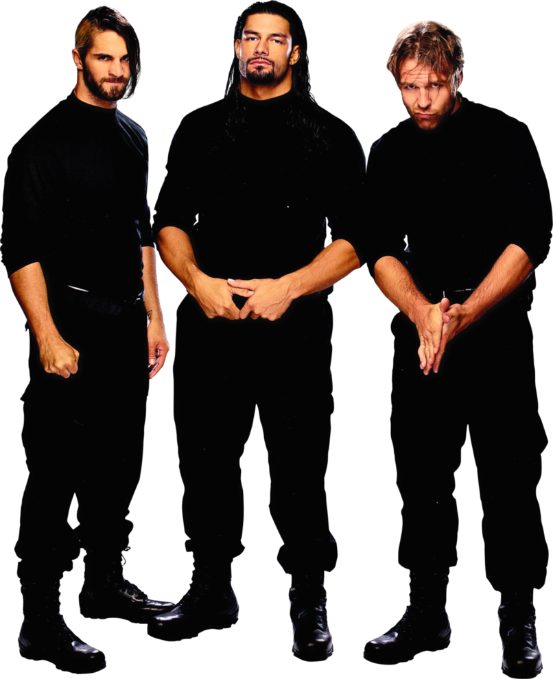 Seth Rollins, Dean Ambrose And The Cousin Of The Rock - Roman Reigns The Shield Wwe Clipart (806x990), Png Download