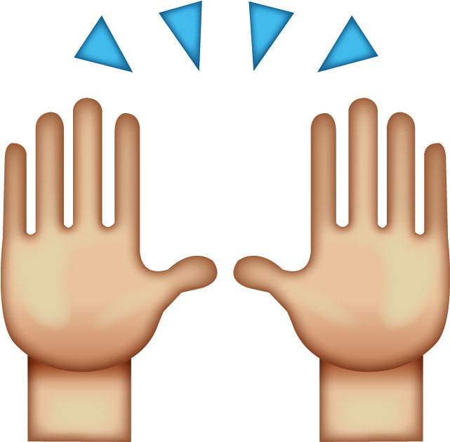 Hand Emoji Clipart Preacher - High Five Emoji Png Transparent Png (640x640), Png Download