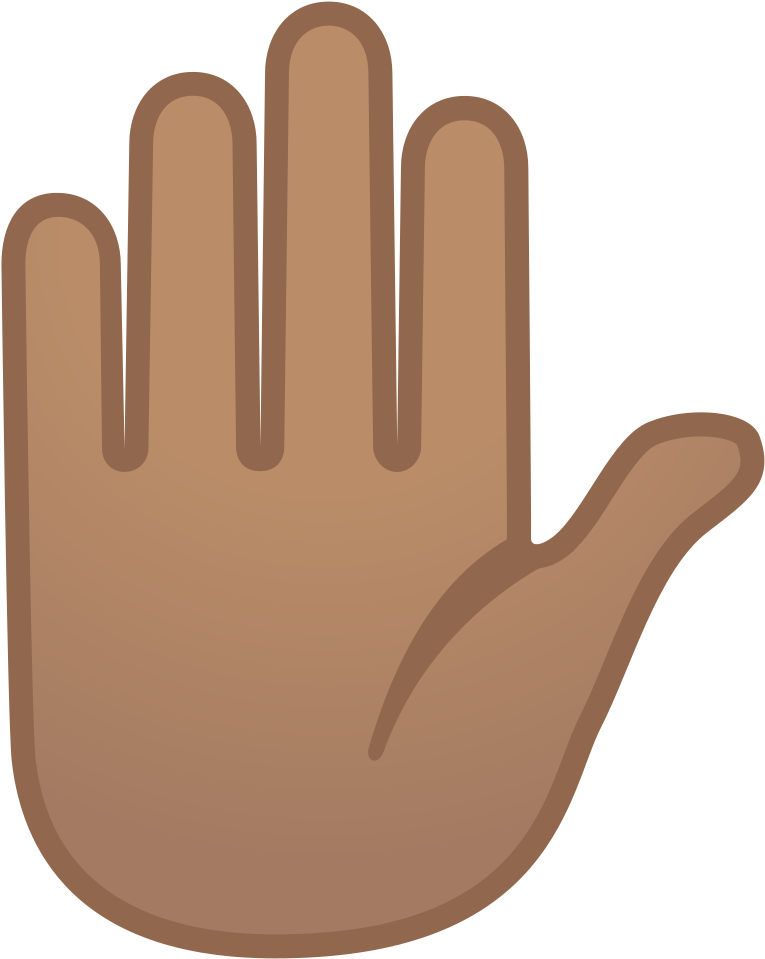 Download Svg Download Png - Emoji Raised Hand Clipart (1024x1024), Png Download