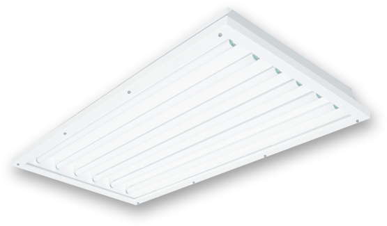 Image Fluorescent Explosion Proof Type - Center Basket Led Troffer Clipart (570x570), Png Download