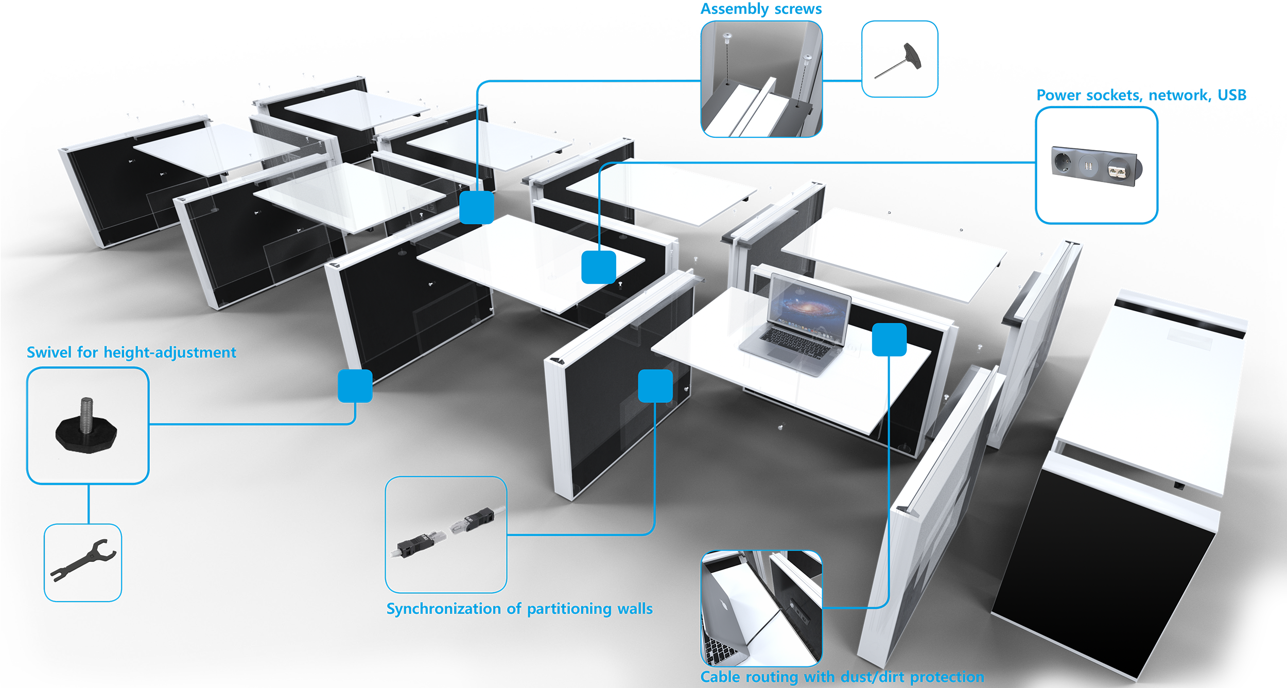 Square - Computer Network Clipart (2500x1353), Png Download