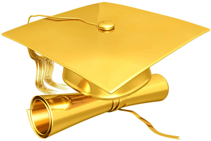Ceremony Graduate Diploma Square Academic Oxford Yellow - Imagenes De Diplomas En Png Clipart (896x600), Png Download