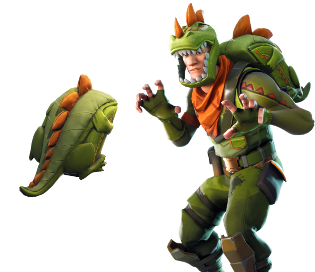 Skin Rex Légendaire - Rex Fortnite Png Clipart (681x545), Png Download