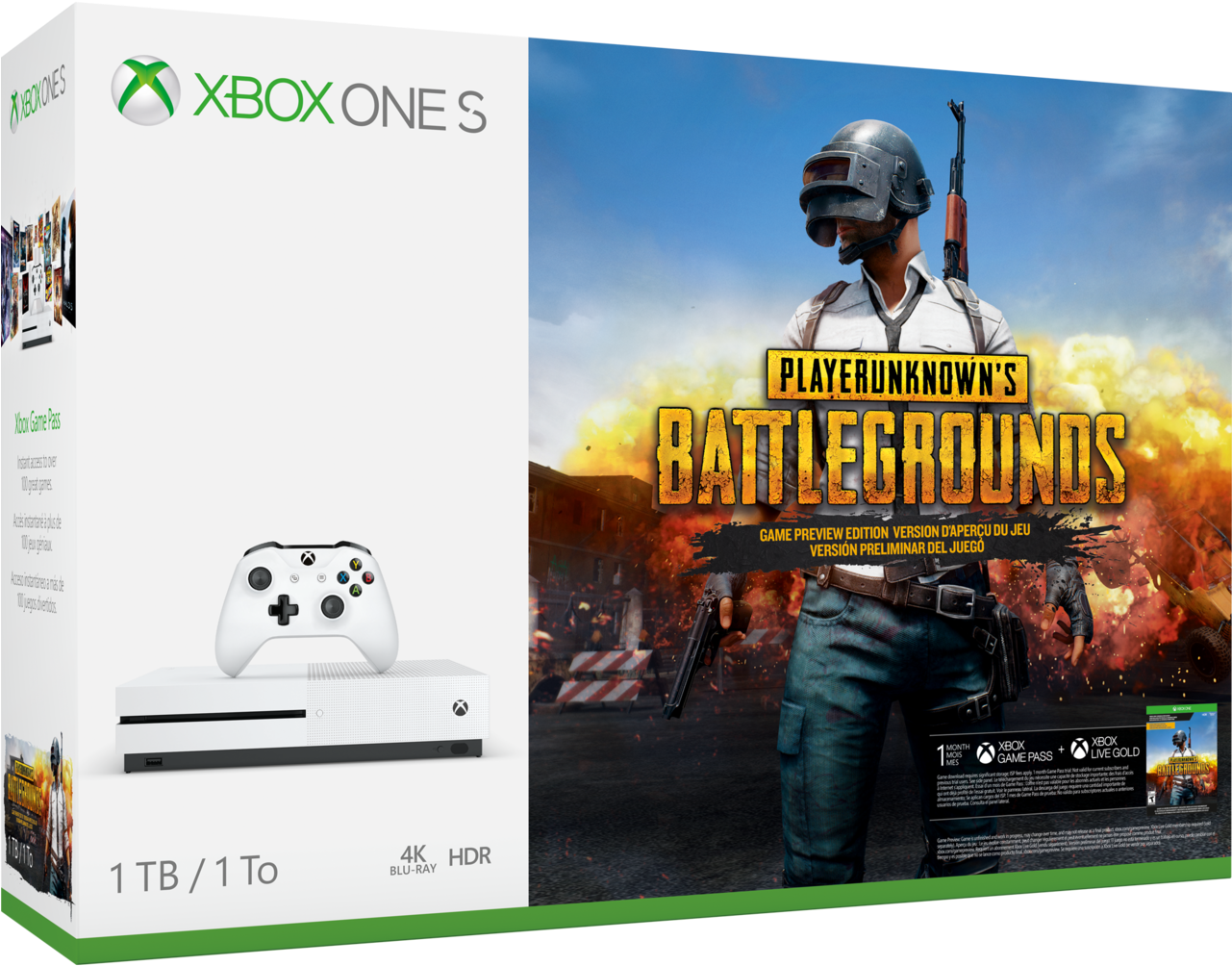 Xbox One S Player Unknown Battlegrounds Bundle Clipart (580x580), Png Download