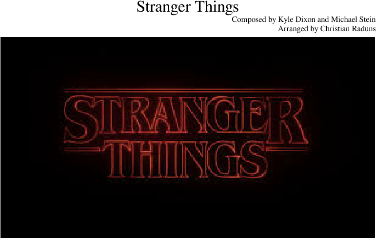 Stranger Things Main Theme - Carmine Clipart (850x1100), Png Download