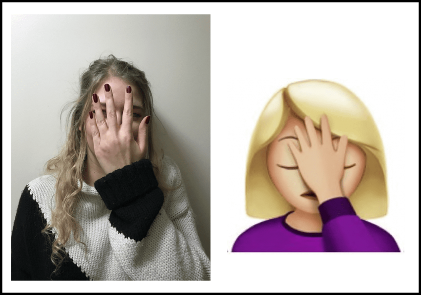 Free Png Download Emoji Girl Hand On Face Png Images - Blond Emoji Clipart (850x596), Png Download
