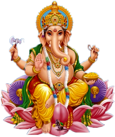 Ganesha Png - Ganesh Chaturthi Clipart Transparent Png (727x596), Png Download