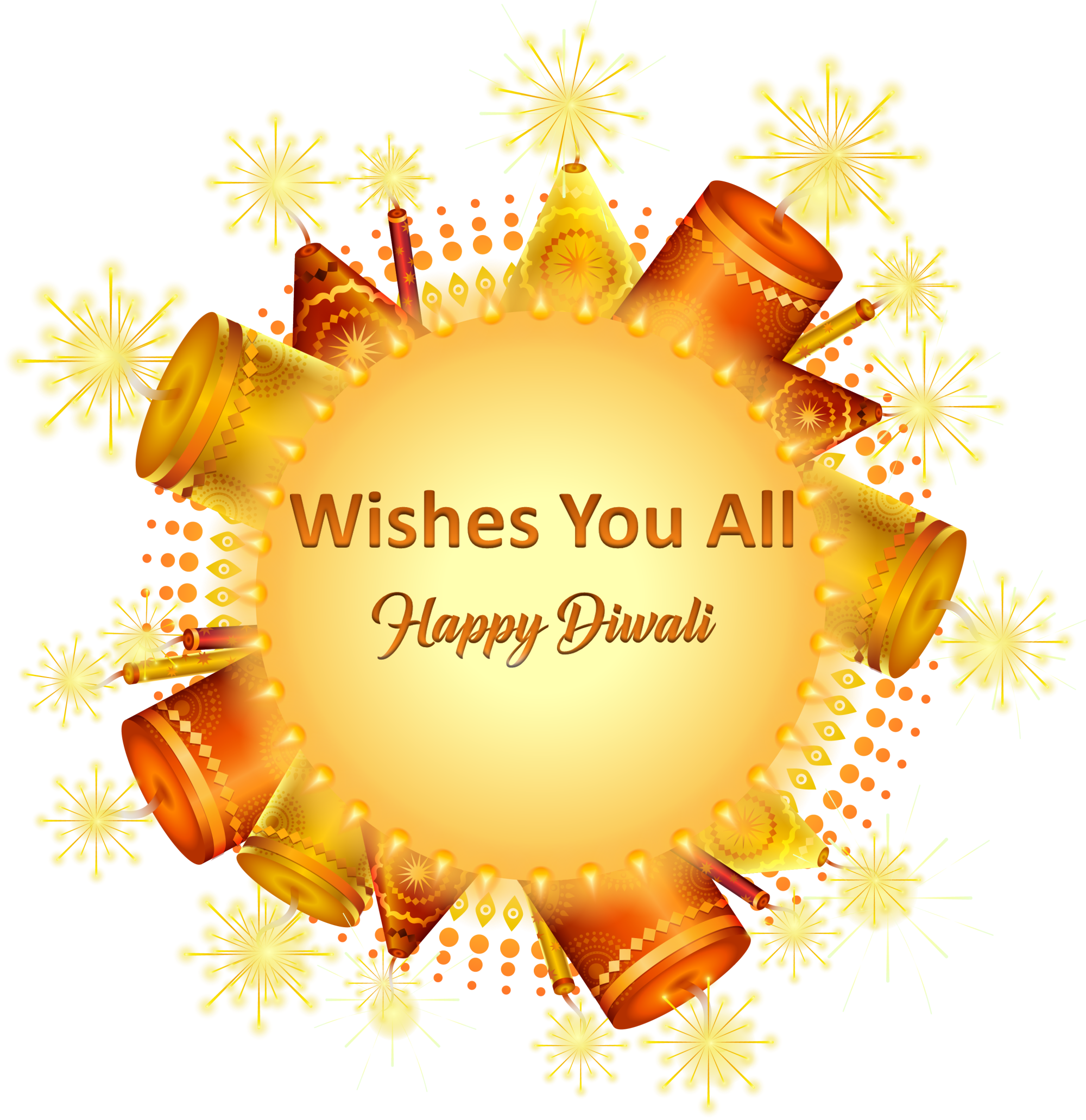 Wishes You All Happy Diwali Png Photo - Transparent Subh Diwali Png Clipart (2000x2063), Png Download