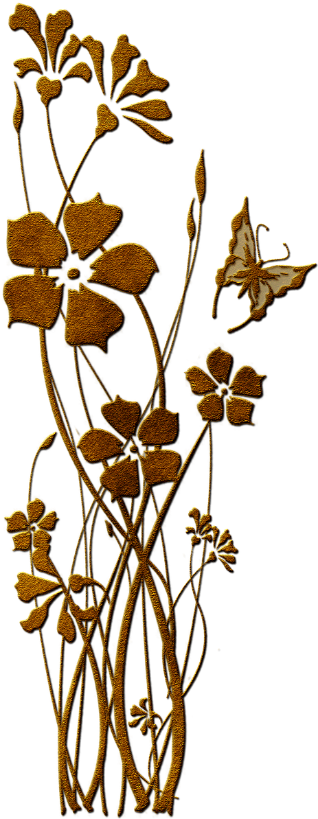 Flowers Ornament Rust Hoe Png Image Clipart (804x1280), Png Download