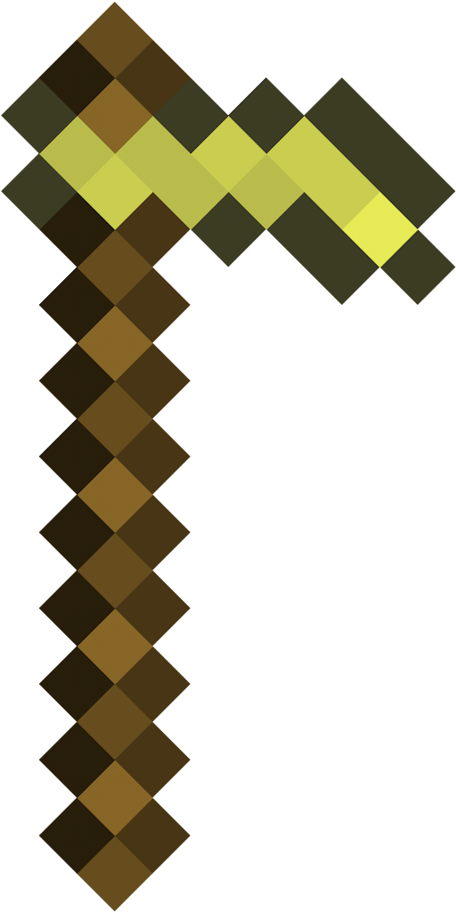 Gold Hoe - Draw Minecraft Sword Clipart (1920x1080), Png Download