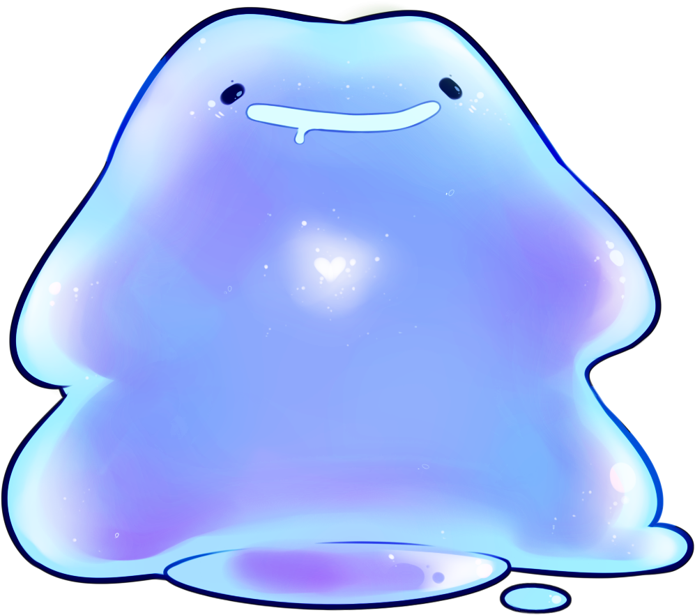 Scythe - Shiny Ditto Art Clipart (1000x1000), Png Download